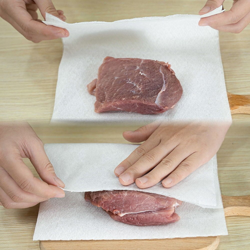 Khăn bếp trắng 100 tờ KRCLEAN