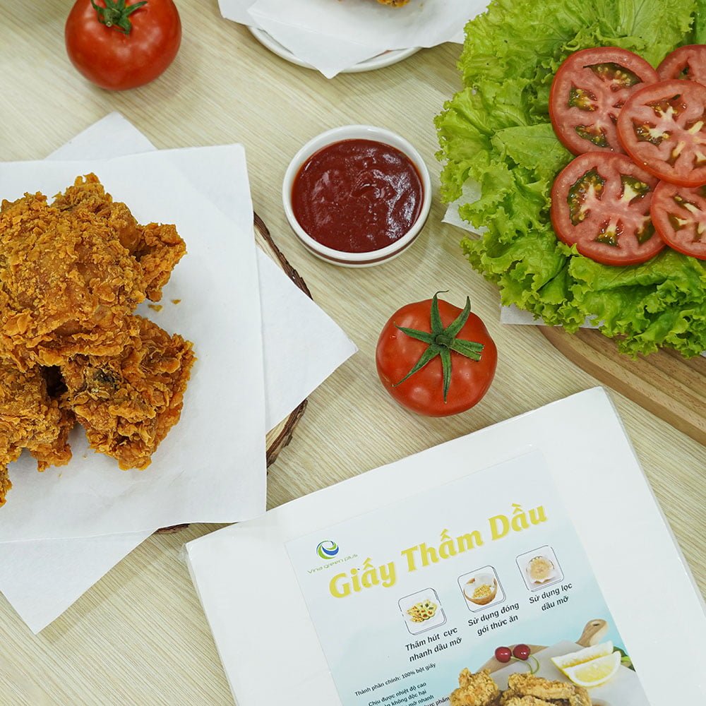Giấy thấm dầu mỡ Vinagreen loại dày