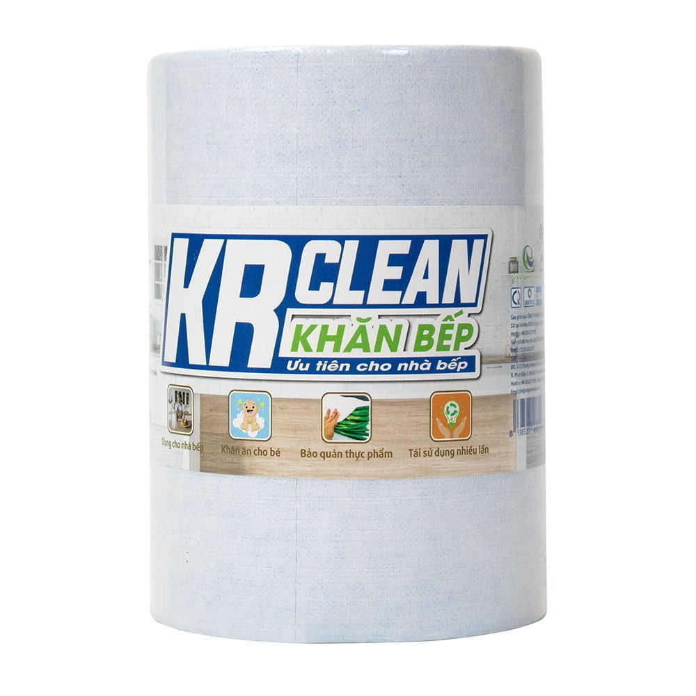 Khăn Lau Bếp KR Clean Xanh 200 tờ Khăn Lau Bếp KR Clean Xanh 200 tờ