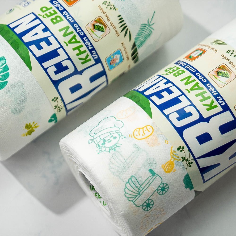 Khăn bếp in hình KRclean Khăn bếp in hình KRclean