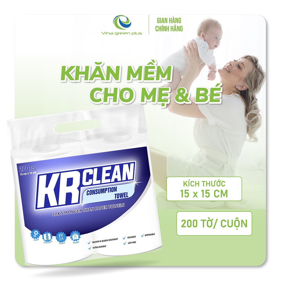 Khăn lau cho mẹ và bé Khăn lau cho mẹ và bé