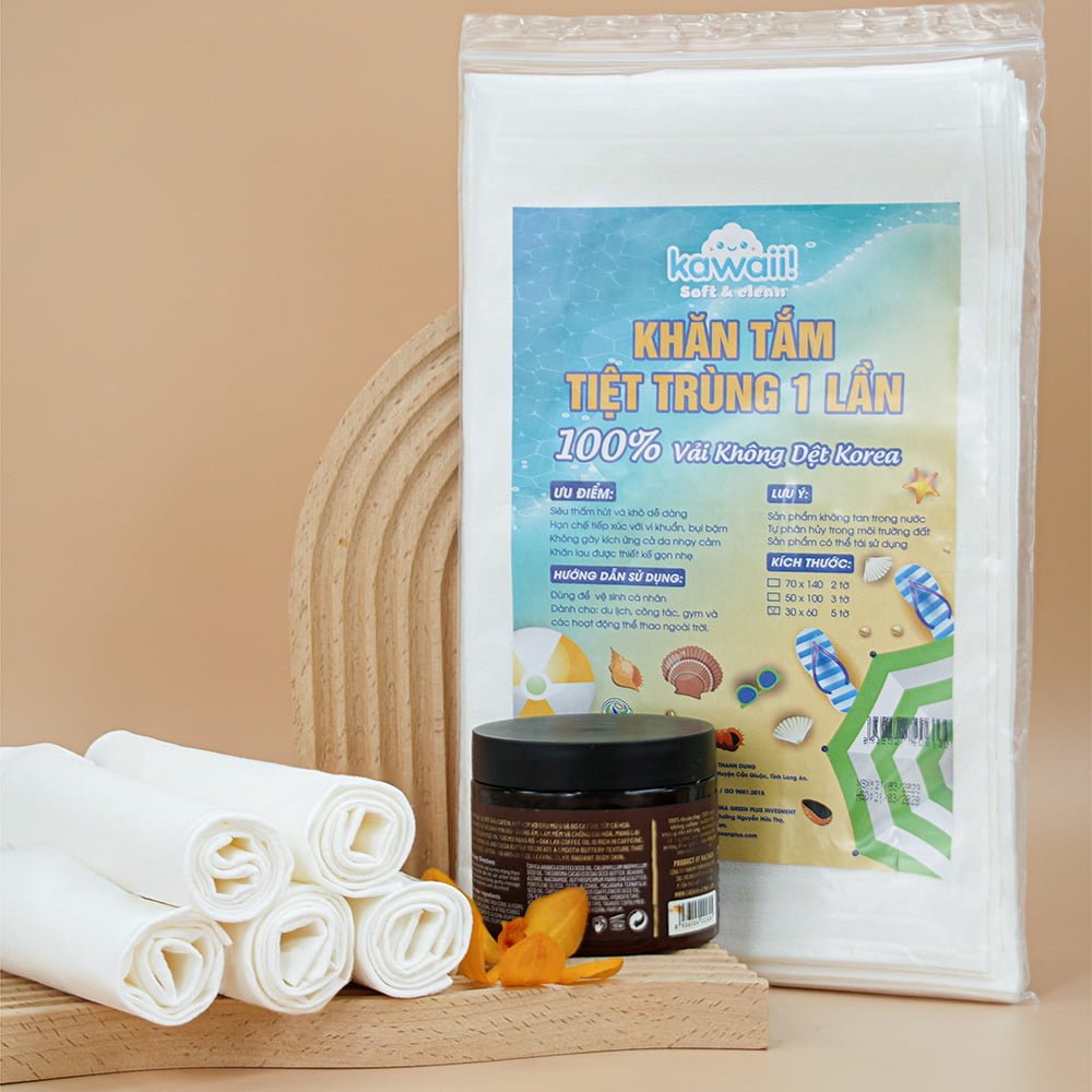 Khăn tắm tiệt trùng kawaii