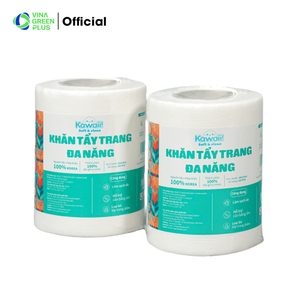 Khăn tẩy trang Kawaii dạng cuộn 26