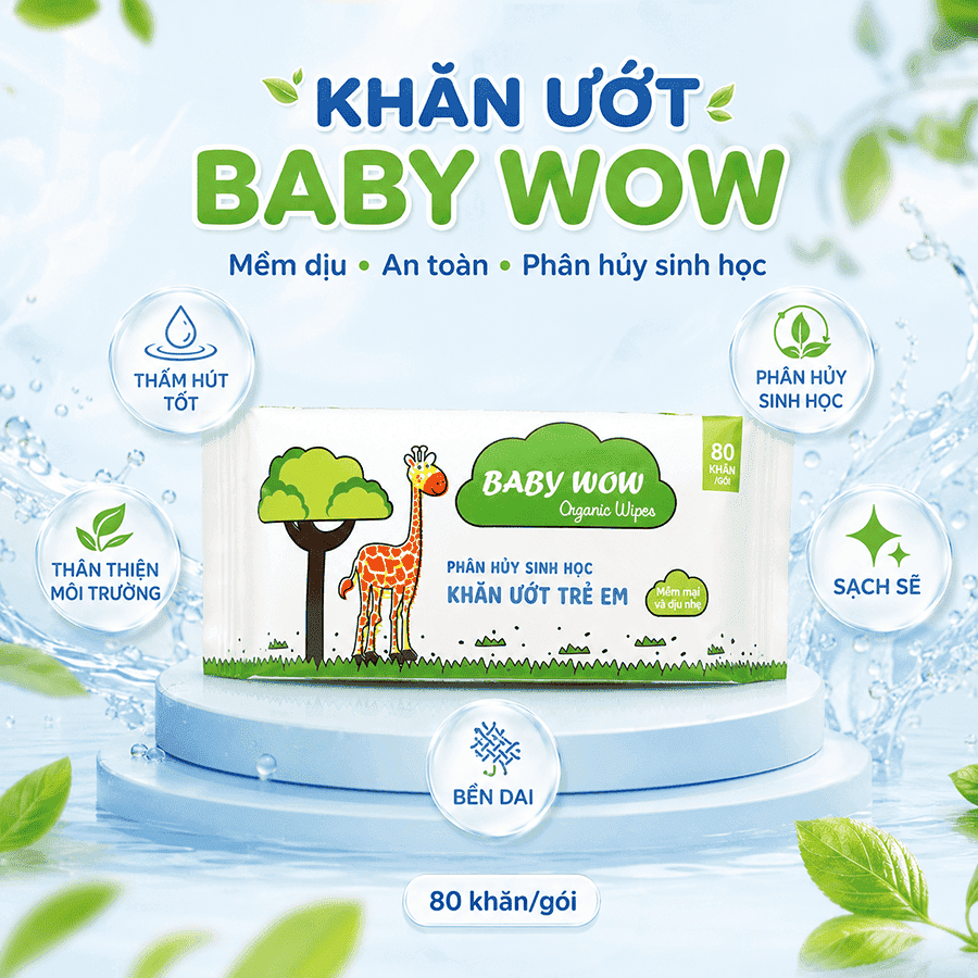 Khăn ướt Baby Wow 2026