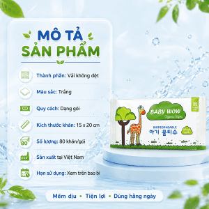 Khăn ướt Baby Wow 20261 Khăn ướt Baby Wow 20261