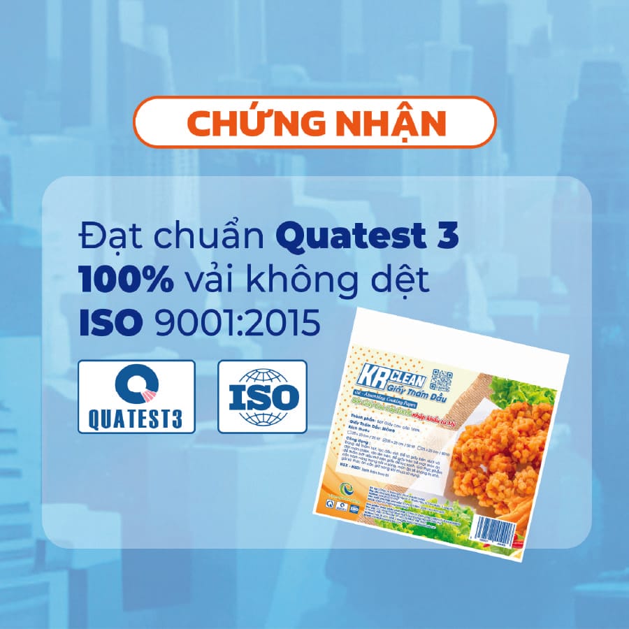 giấy thấm dầu thực phẩm krclean dày 6 giấy thấm dầu thực phẩm krclean dày 6