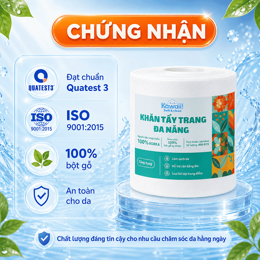 khăn tẩy trang kawaii 2026 4