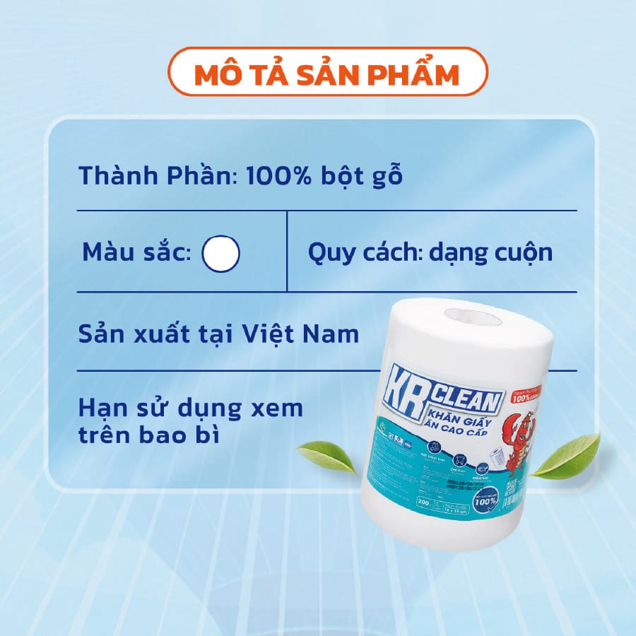 khăn giấy ăn cao cấp krclean 2026 1