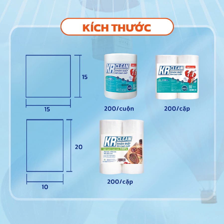 khăn giấy ăn cao cấp krclean 2026 2