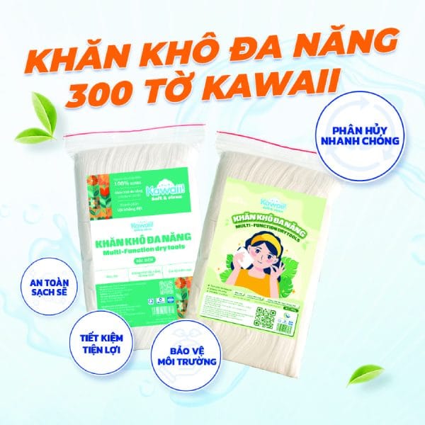 khăn khô đa năng kawaii 2026