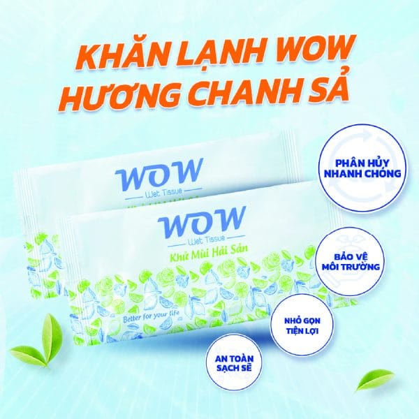 khăn lạnh wow khử mùi hải sản 2026
