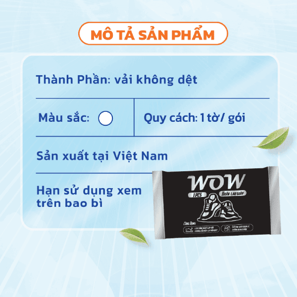 khăn lau giày wow 1