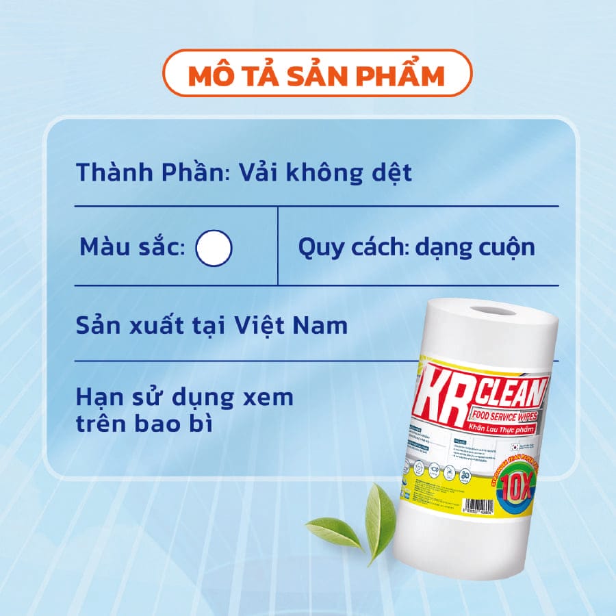 khăn lau thực phẩm krclean 2026 1