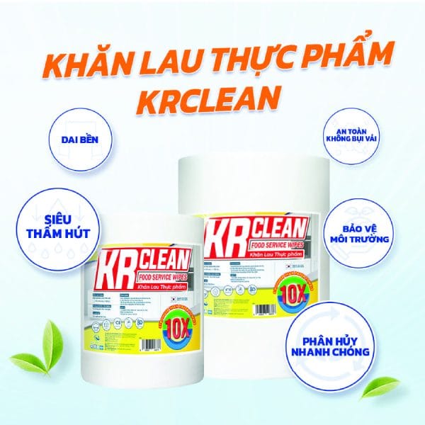 khăn lau thực phẩm krclean 2026