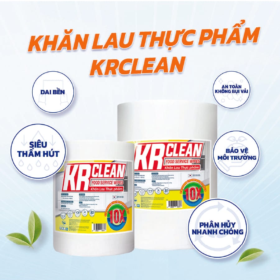 khăn lau thực phẩm krclean 2026