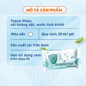 khăn ướt kháng khuẩn có cồn 2026 1