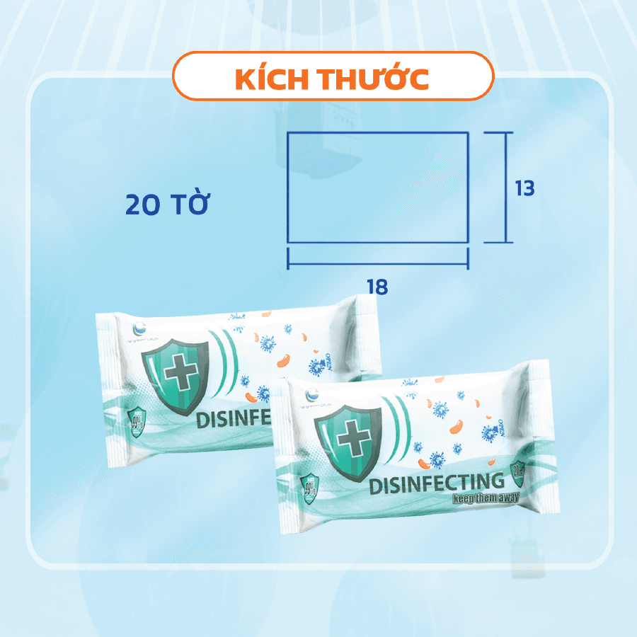 khăn ướt kháng khuẩn có cồn 2026 2