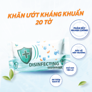 khăn ướt kháng khuẩn có cồn 2026