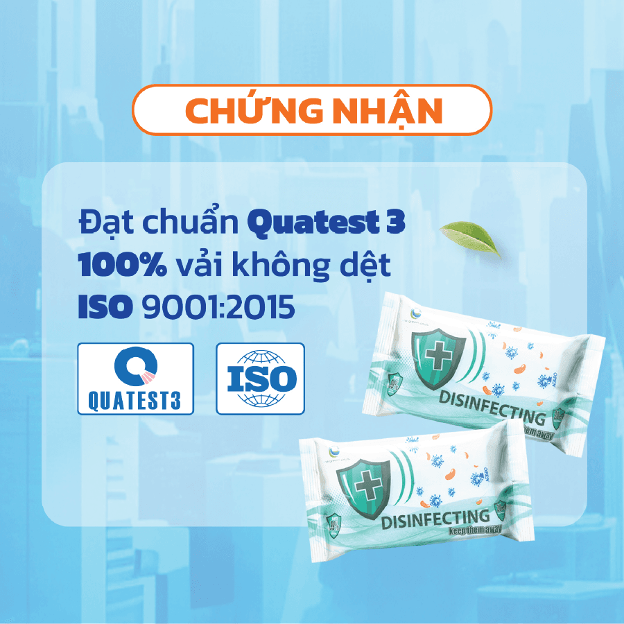 khăn ướt kháng khuân có cồn 2026 4