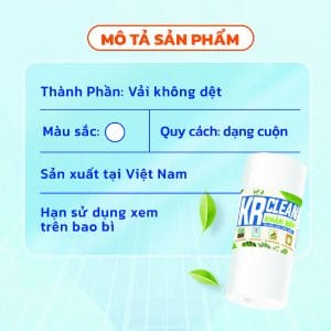 khăn vải đa năng lau bếp krclean trắng 1 khăn vải đa năng lau bếp krclean trắng 1