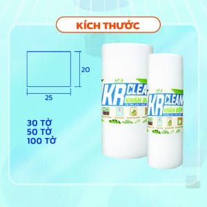 khăn vải đa năng lau bếp krclean trắng 2 khăn vải đa năng lau bếp krclean trắng 2