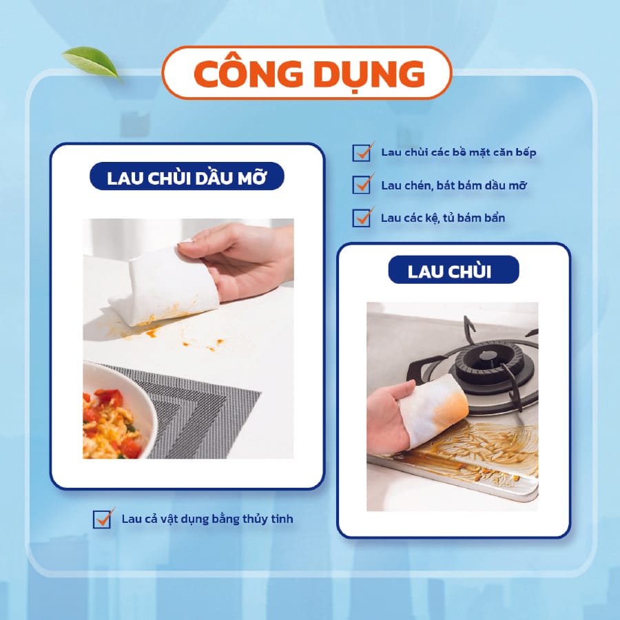 khăn vải đa năng lau bếp krclean trắng 3 khăn vải đa năng lau bếp krclean trắng 3