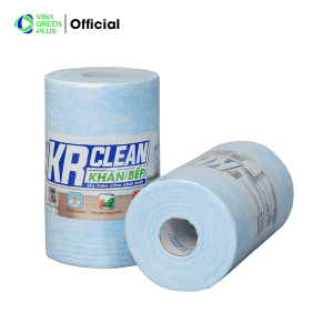 Khăn cuộn lau bếp KRCLEAN xanh 26