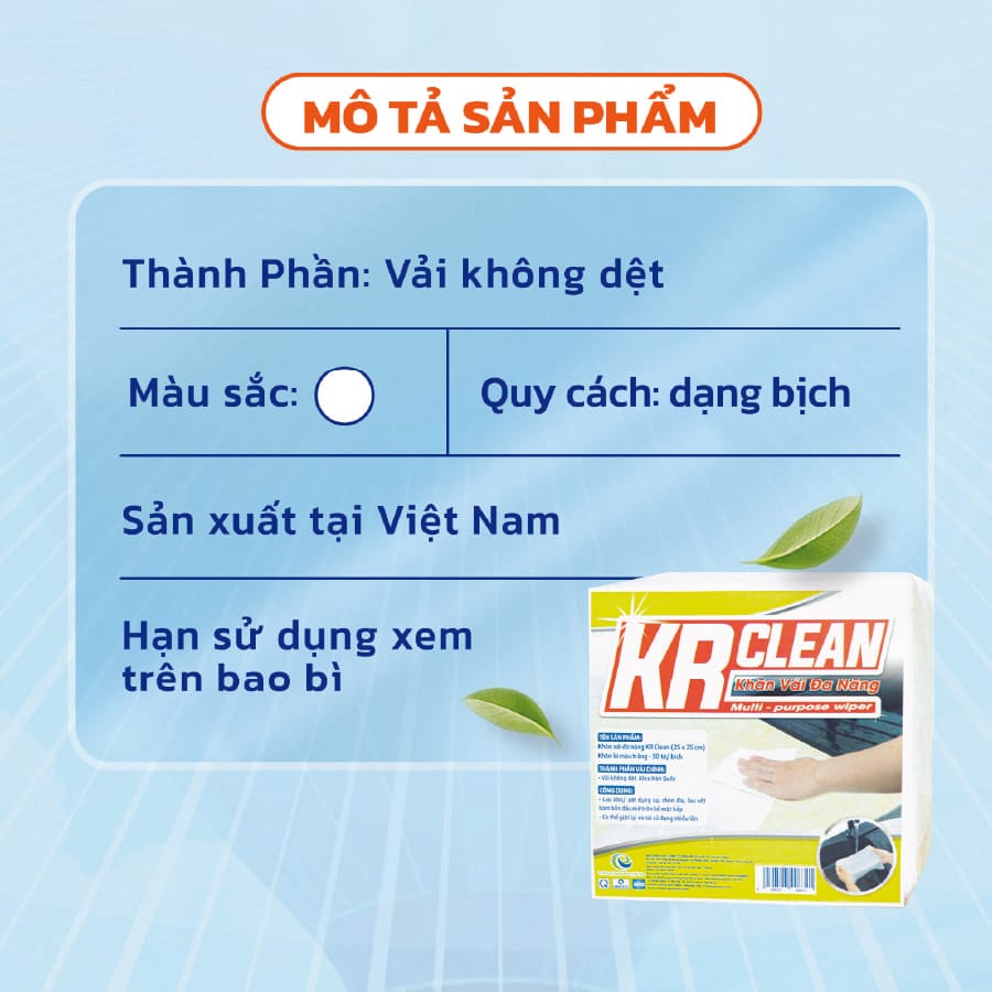 khăn vải đa năng chấm bi krclean (2) khăn vải đa năng chấm bi krclean (2)