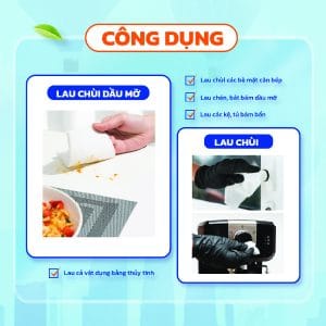 khăn vải đa năng chấm bi krclean 3 khăn vải đa năng chấm bi krclean 3