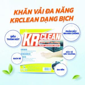 khăn vải đa năng chấm bi krclean khăn vải đa năng chấm bi krclean
