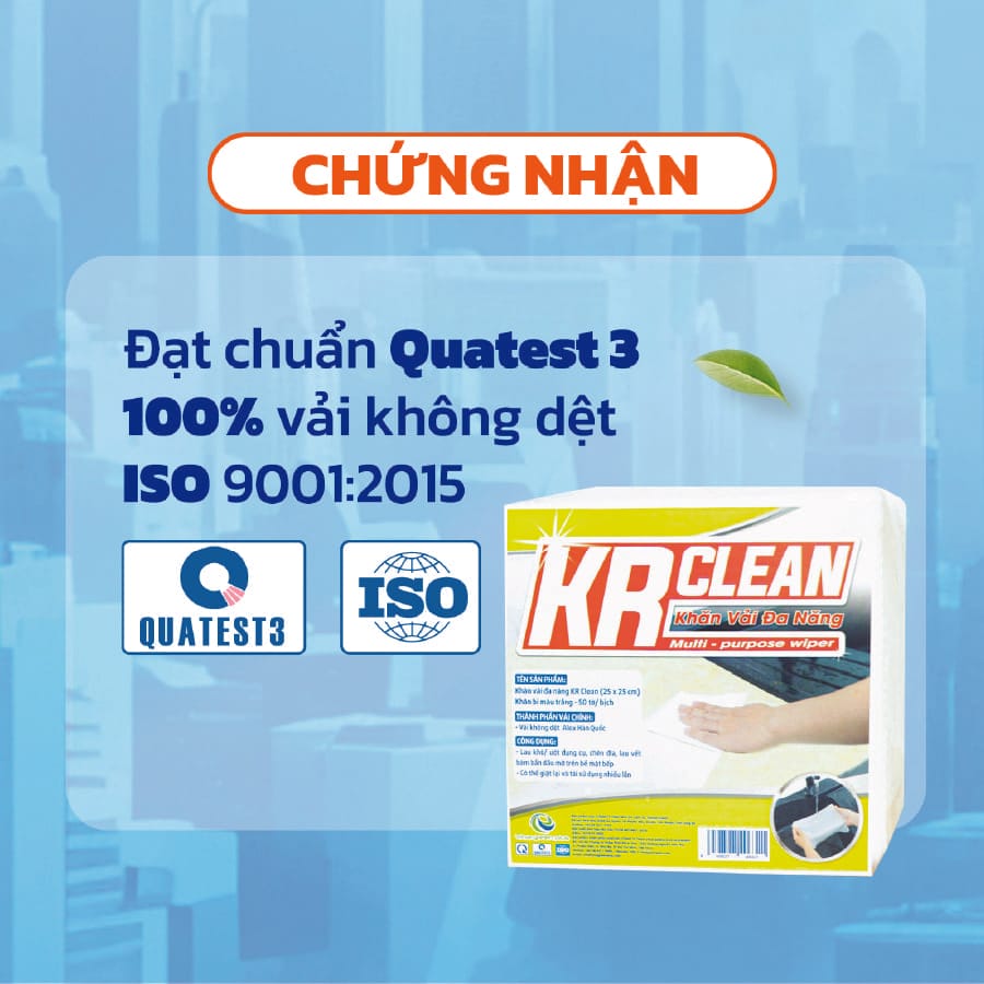 khăn vải đa năng chấm bi krclean 4 khăn vải đa năng chấm bi krclean 4