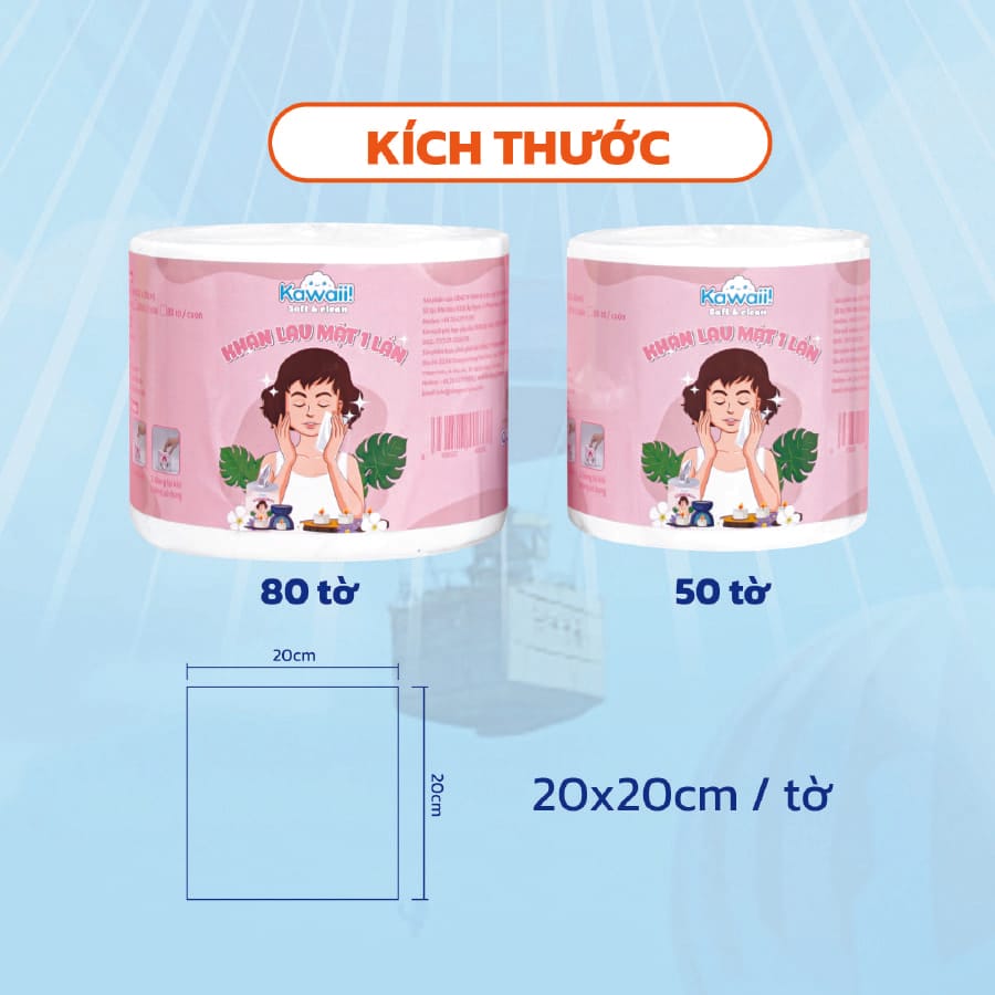 khăn lau mặt 1 lần Kawaii 2026 2