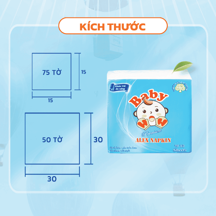 khăn vải khô đa năng cho em bé baby wow 2026 2 khăn vải khô đa năng cho em bé baby wow 2026 2