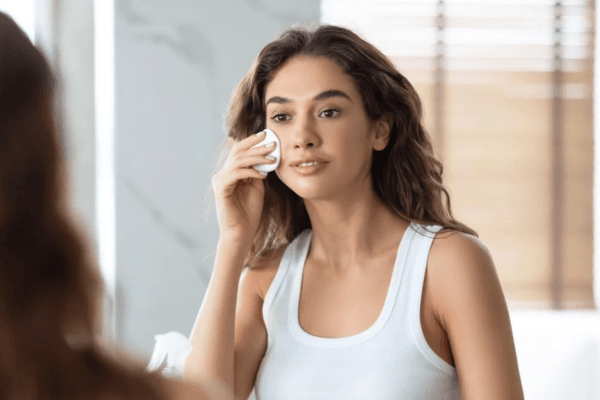 Chà xát mạnh tay khi tẩy trang