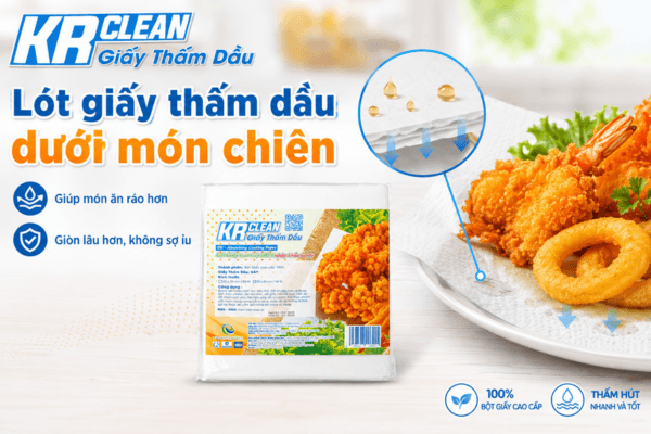 Giấy Thấm Dầu Thực Phẩm Kr Clean - Tiêu Chuẩn An Toàn Sức Khỏe Cho Gia Đình
