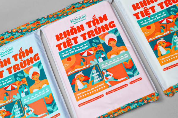 Khăn Tắm Tiệt Trùng Kawaii – Người bạn đồng hành hoàn hảo