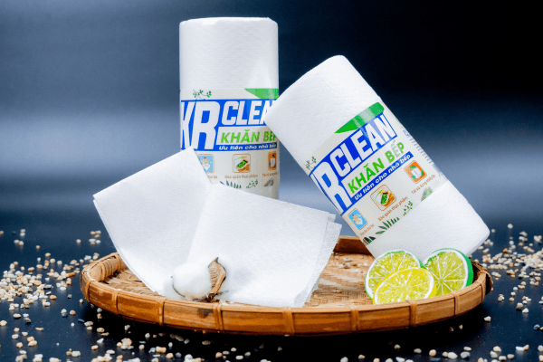 Khăn Vải Đa Năng Dạng Cuộn KR Clean (Trắng) – Giải pháp tăng tốc dọn dẹp và nấu nướng