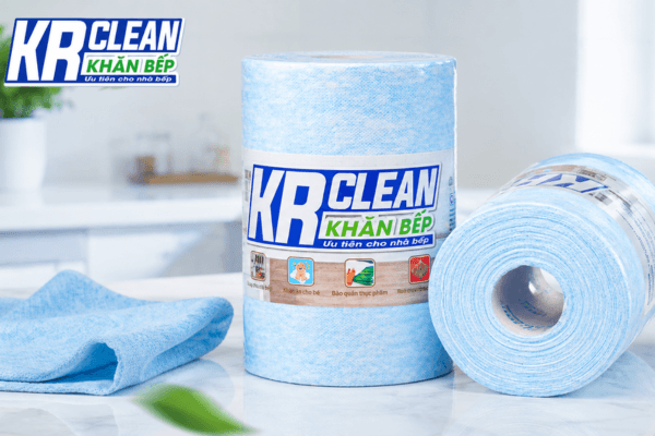 Khăn lau bếp KrClean giúp lau dọn bếp từ, không lo trầy xước