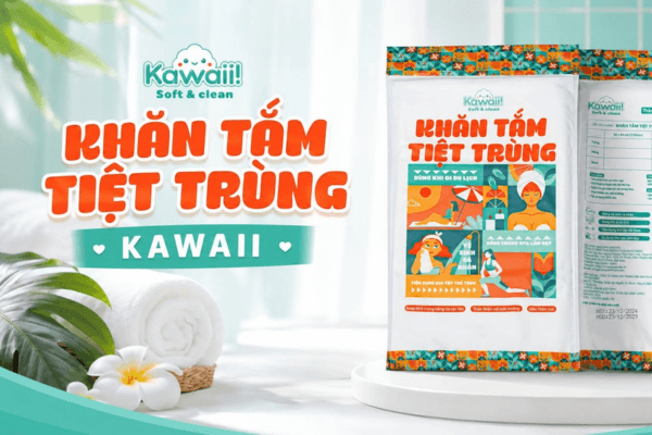 Trang bị Khăn tắm tiệt trùng Kawaii cho đồ đi phượt của bạn