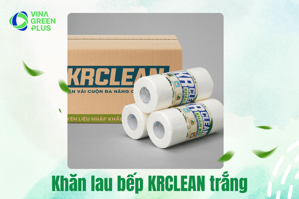 Khăn lau bếp chuyên dụng KRCLEAN cuộn trắng
