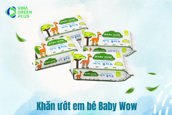 Khăn Ướt Em Bé Organic Baby WOW - Chăm Sóc Làn Da Bé Yêu Trọn Vẹn