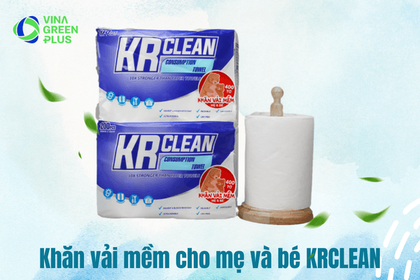 Khăn Vải Mềm KRClean - Khăn Khô An Toàn Cho Bé Yêu
