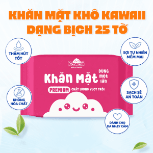 Khăn khô dạng bịch Kawaii 1 Khăn khô dạng bịch Kawaii 1