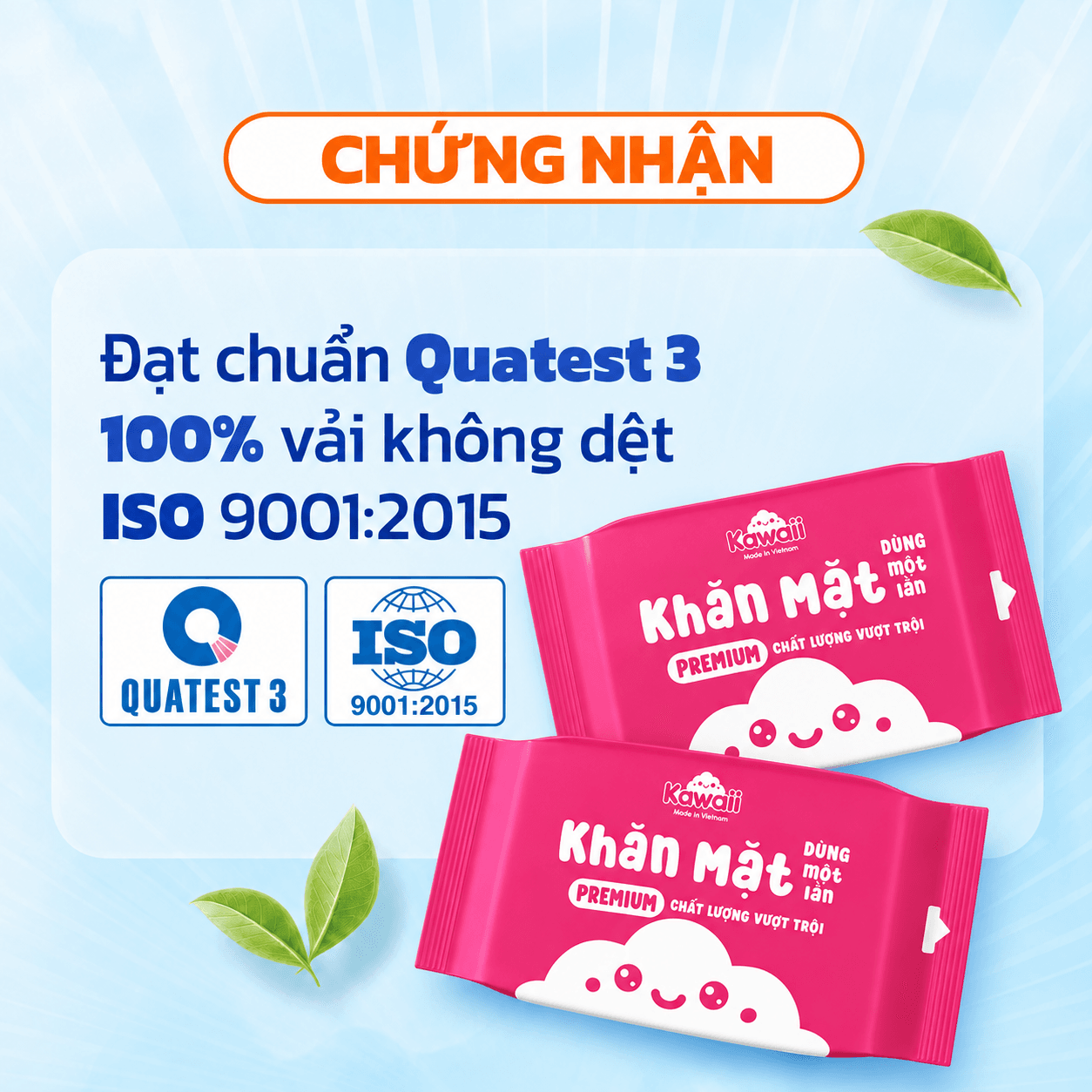Khăn khô dạng bịch Kawaii 5