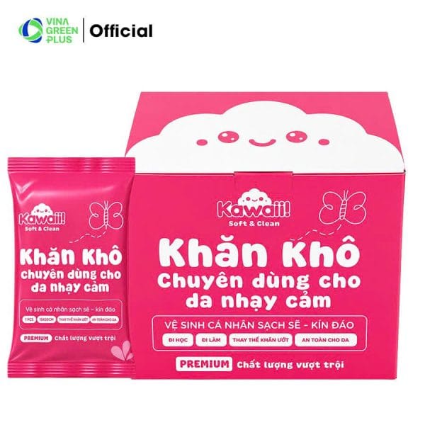 khăn khô dạng gói Kawaii