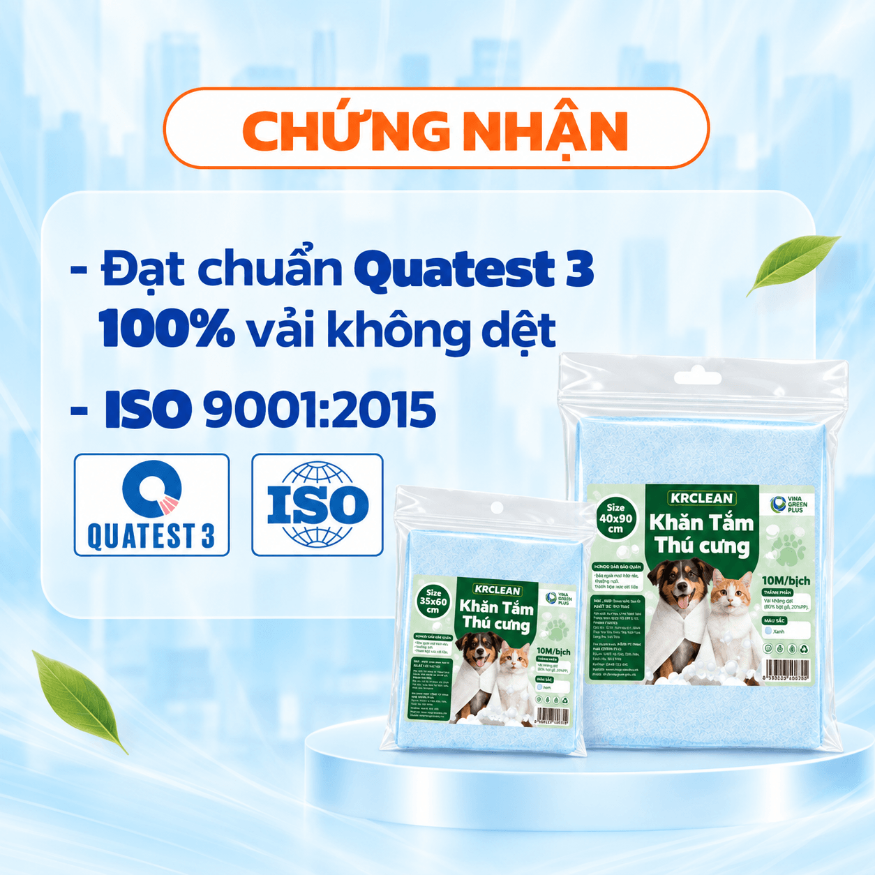 khăn tắm thú cưng KRCLEAN 5