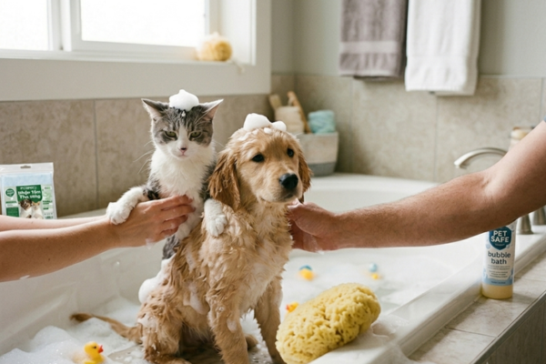 Quy Trình 4 Bước Tắm & Lau Khô Cho Chó Mèo Ngừa Nấm Tuyệt Đối