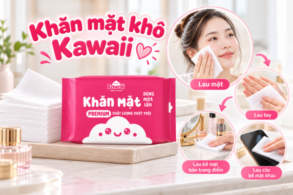 Ưu Điểm Nổi Bật Của Khăn Khô Dạng Bịch Kawaii